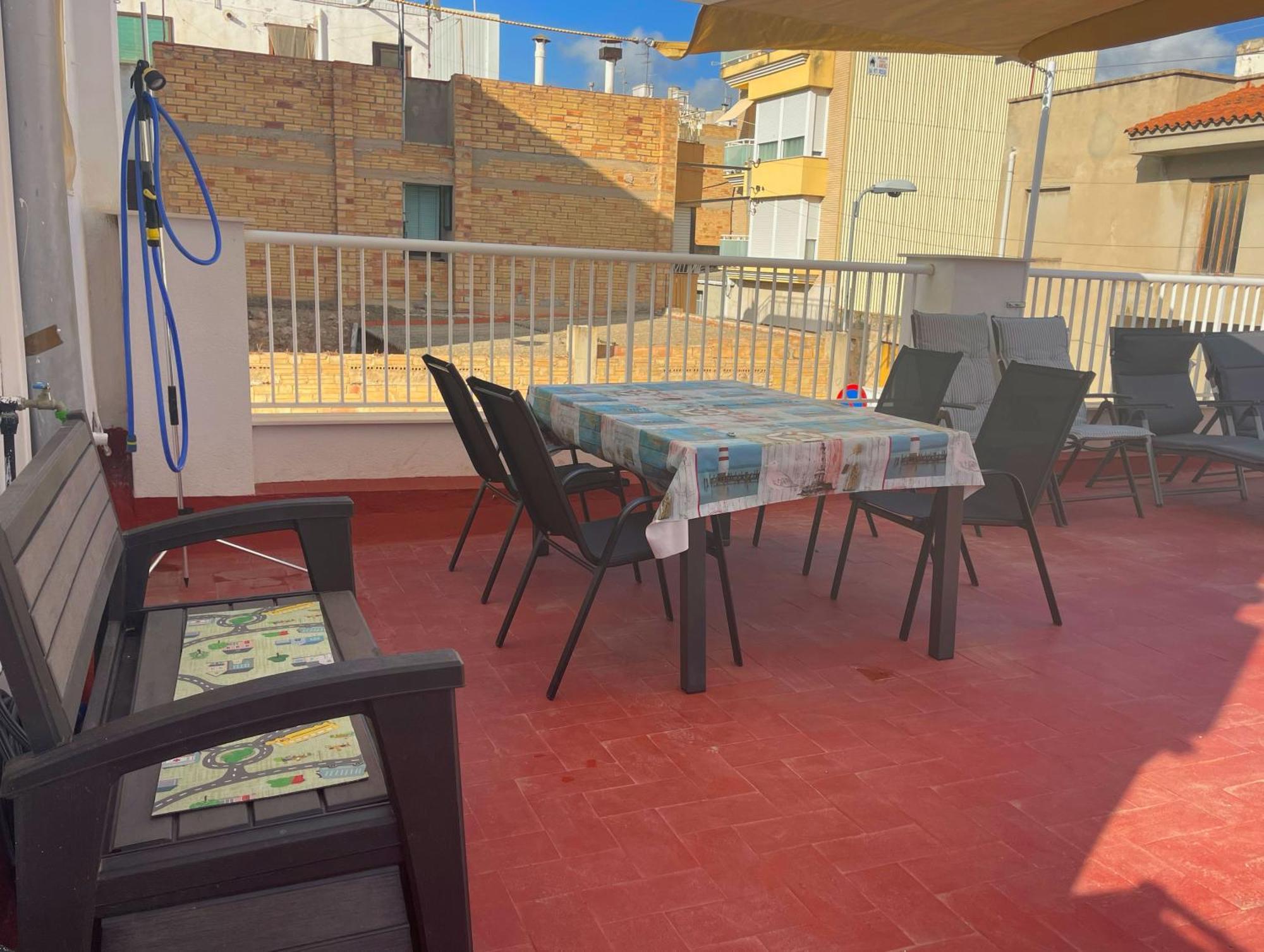 Villa Lleida 25, casa de poble amb àmplia terrassa à Sant Carlos de la Ràpita Extérieur photo